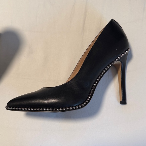 BCBGeneration Black Pointed Stiletto Pump with Silver Stud Trim - Picture 4 of 9